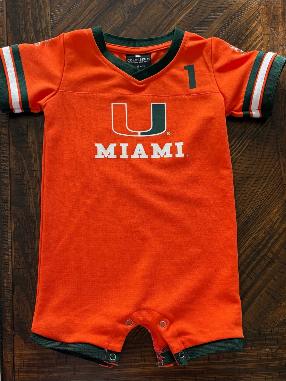 Miami Hurricanes Infant Romper